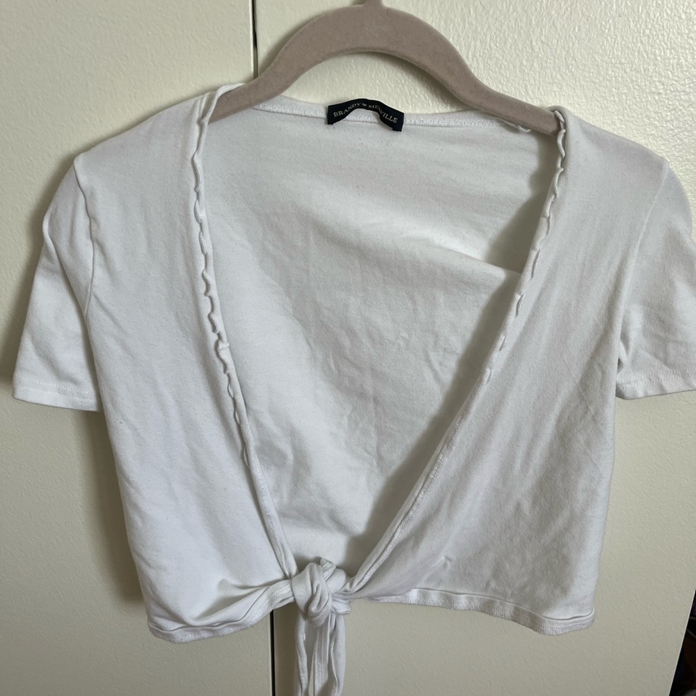 Brandy Melville white crop top